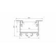 LED LABS 10-0234-20 Profil LED LUMINES typ inTalia srebrny anodowany 2,02 m