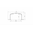 LED LABS 10-0264-10 Profil LUMINES typ Largo M3 srebrny anod. 1 m