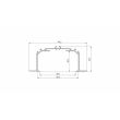 LED LABS 10-0435-10 Profil LUMINES typ LARGO M3 czarny lakierowany 1 m