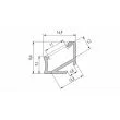 LED LABS 10-0450-20 Profil LED LUMINES typ H surowy 2,02 m