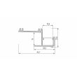 LED LABS 10-0494-10 Profil LED LUMINES typ IPA16 srebrny anodowany 1 m
