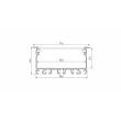 LED LABS 10-0675-20 Profil LUMINES typ inLARGO czarny lakierowany 2,02 m