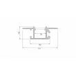 LED LABS 10-0685-20 Profil LUMINES typ Mono czarny lakierowany 2,02 m