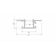 LED LABS 10-0685-30 Profil LUMINES typ Mono czarny lakierowany 3 m