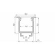 LED LABS 10-0702-10 Profil LED LUMINES typ W czarny anodowany 1 m