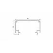 LED LABS 10-1435-30 Profil LUMINES typ LARGO M2 czarny lakierowany 3 m