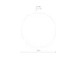 NOWODVORSKI 10280 RING WOOD LED S kinkiet