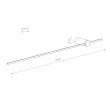 NOWODVORSKI 10314 SABER LED L kinkiet