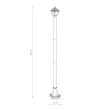 NOWODVORSKI 10502 Lampa stojąca ANA 2m