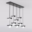 EMIBIG 1758/9 FLORA 9 BLACK OPAL Lampa wisząca