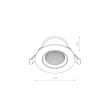 NOWODVORSKI 10552 EGINA LED 10W lampa podtynkowa