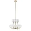 MARKSLOJD 107920 CROWN lampa wisząca 9L Złoty Szczotkowany/Przeźroczysty