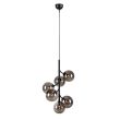 MARKSLOJD 108108 CALLISTO lampa wisząca 6L Czarny/Przydymiony