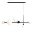 ALDEX 1092K1_2 LAMPA WISZĄCA DIONE 6 BLACK (LISTWA)