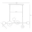 ALDEX 1092K_2 LAMPA WISZĄCA DIONE 6 WHITE (LISTWA)