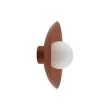 TK-LIGHTING 10937 SLATE BRICK GLASS KINKIET 1XG9