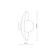 TK-LIGHTING 10937 SLATE BRICK GLASS KINKIET 1XG9