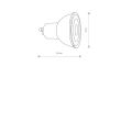 NOWODVORSKI 10997 REFLECTOR LED, GU10, R50, 7W, DIMMABLE GU10 R50