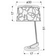 CANDELLUX 41-45372 IMPRESJA LAMPA 1*60W E27 BIAŁA CHROM