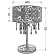 CANDELLUX 43-80540 ASTOR LAMPA GABINETOWA 3X40W E14 + ABAŻUR 77-31085