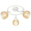 CANDELLUX 98-68125 ATARRI SPIRALA 3X25W E14 BIAŁY+DREWNO