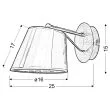 CANDELLUX 21-55002 CORTEZ KINKIET 1X40W E14 CHROM