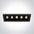 ONE LIGHT 50502B/B/W Merihas 5 czarny wpust LED 3000K 5x2W wymagany zasilacz 89015A