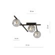 EMIBIG 1104/3 LAMPA SUFITOWA SMART 3 BLACK/GRAFIT