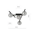 EMIBIG 1104/4 LAMPA SUFITOWA SMART 4 BLACK/GRAFIT