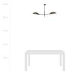 EMIBIG 1106/2 LAMPA SUFITOWA LOTUS 2 BLACK/GOLD