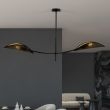 EMIBIG 1106/2 LAMPA SUFITOWA LOTUS 2 BLACK/GOLD