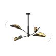 EMIBIG 1106/4 LAMPA SUFITOWA LOTUS 4 BLACK/GOLD