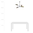 EMIBIG 1106/4 LAMPA SUFITOWA LOTUS 4 BLACK/GOLD