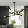 EMIBIG 1106/6 LAMPA SUFITOWA LOTUS 6 BLACK/GOLD