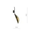 EMIBIG 1106/K1 KINKIET LOTUS K1 BLACK/GOLD