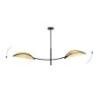 EMIBIG 1108/2 LAMPA SUFITOWA LOTUS 2 BLACK/RATTAN