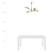 EMIBIG 1108/4 LAMPA SUFITOWA LOTUS 4 BLACK/RATTAN