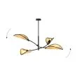 EMIBIG 1108/4 LAMPA SUFITOWA LOTUS 4 BLACK/RATTAN