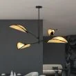 EMIBIG 1108/4 LAMPA SUFITOWA LOTUS 4 BLACK/RATTAN