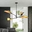 EMIBIG 1108/4 LAMPA SUFITOWA LOTUS 4 BLACK/RATTAN