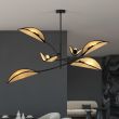 EMIBIG 1108/6 LAMPA SUFITOWA LOTUS 6 BLACK/RATTAN