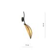 EMIBIG 1108/K1 KINKIET LOTUS K1 BLACK/RATTAN