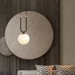 EMIBIG 1112/1 LAMPA WISZĄCA GLAM 1 BLACK/OPAL