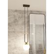 EMIBIG 1112/1 LAMPA WISZĄCA GLAM 1 BLACK/OPAL