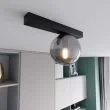 EMIBIG 1122/1 LAMPA SUFITOWA FIT 1 BLACK/GRAFIT