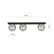 EMIBIG 1122/3 LAMPA SUFITOWA FIT 3 BLACK/GRAFIT