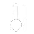 NOWODVORSKI 11401 CIRCOLO LED M lampa wisząca