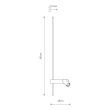 NOWODVORSKI 11578 EASY LED LEFT kinkiet regulowany z włącznikiem