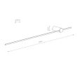 NOWODVORSKI 11590 SABER LED L kinkiet