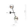 EMIBIG 1167/K2 KINKIET LINEAR K2 BLACK/GRAFIT